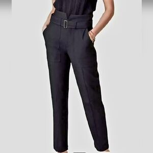 Banana Republic Refined Utility Pants – High Rise Slim Black Trousers.Size 6 NWT